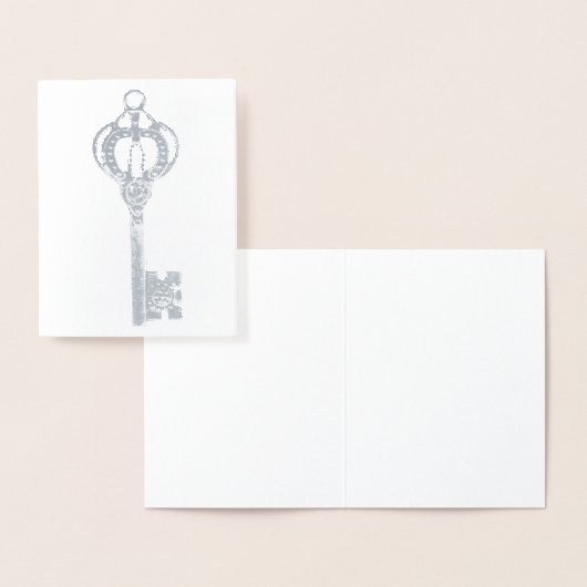 Carte Dorée Clé en argent (Affichage)