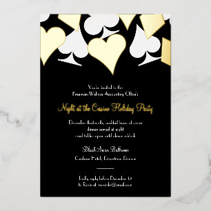 Carte dorée clinquante convient pour un gala ou un
