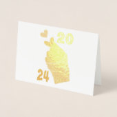 Carte Dorée Cœur Coréen 2024 (Devant)