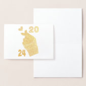 Carte Dorée Cœur Coréen 2024 (Affichage)