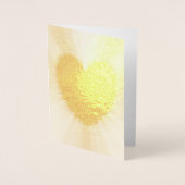 Carte Dorée Cœur d'amour (Devant)
