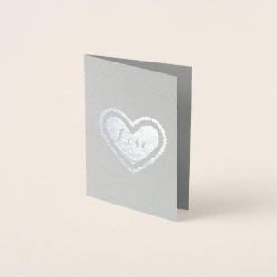 Carte Dorée Coeur d'amour