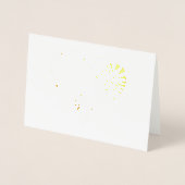 Carte Dorée cœur en or à semelle compensée (Devant)
