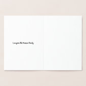 Carte Dorée Coeurs cupides Heureuses Saintes-Valentin script p (Intérieur)