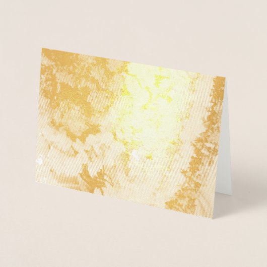 Carte Dorée Colliers de fleurs indiens (Devant)