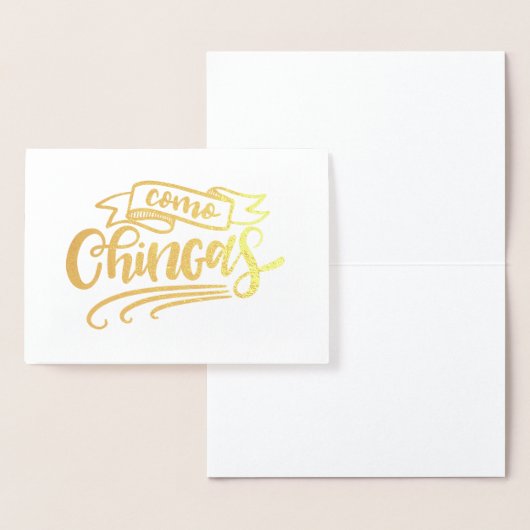 Carte Dorée Como Chingas (Affichage)