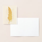 Carte Dorée Conception Abstraite des feuilles (Affichage)