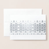 Carte Dorée Conception de broderie (Devant avec enveloppe)