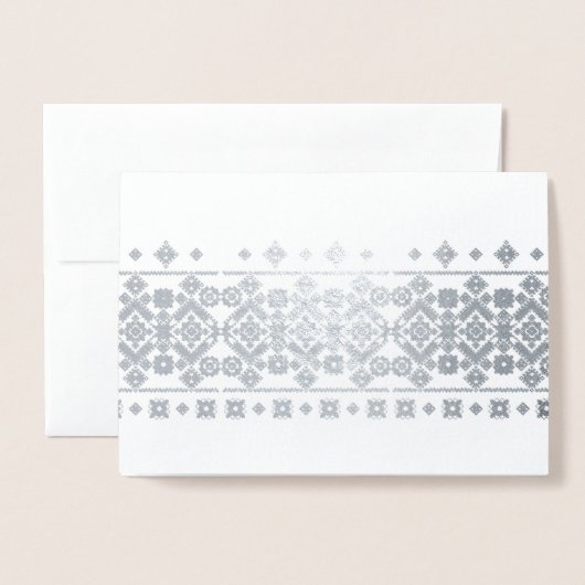 Carte Dorée Conception de broderie (Devant avec enveloppe)