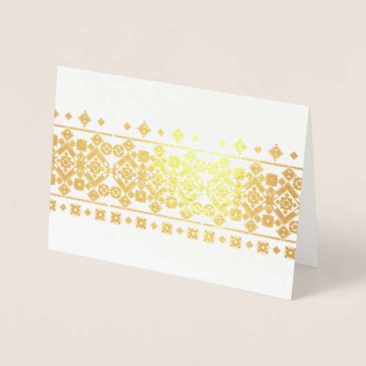 Carte Dorée Conception de broderie (Devant)
