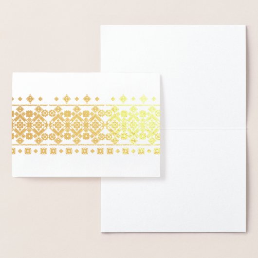 Carte Dorée Conception de broderie (Affichage)