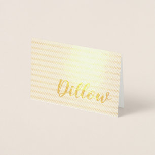 Carte Dorée Conception de feuille d'or personnalisée