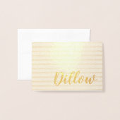 Carte Dorée Conception de papier personnalisée avec feuille d' (Devant avec enveloppe)