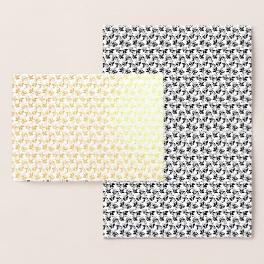 Carte Dorée Conception florale Vingt et un (Affichage)