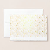 Carte Dorée conception quatre points (Derrière avec enveloppe)