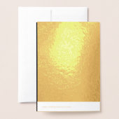 Carte Dorée Conception simple noire personnalisée Ajouter une  (Derrière avec enveloppe)
