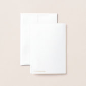 Carte Dorée conception souriante (Derrière avec enveloppe)