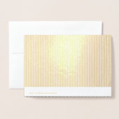 Carte Dorée Conception verticale 1 (Derrière avec enveloppe)