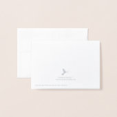 Carte Dorée Condoléances simples (Derrière avec enveloppe)