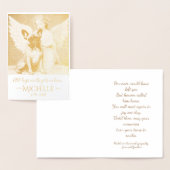 Carte Dorée Condoléances sur la perte du Bulldog français (Affichage)