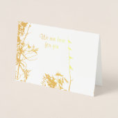 Carte Dorée Condolence Pas Seul Ami Ami Oiseaux De Famille (Devant)