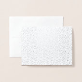 Carte Dorée Confetti Points Chic Brush Script Mariage Merci (Derrière avec enveloppe)