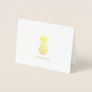 Carte Dorée Cool Merci ananas