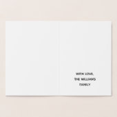 Carte Dorée Corne de Plenty Cornucopia Thanksgiving (Intérieur)