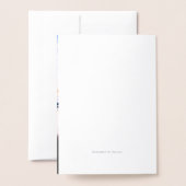 Carte Dorée Costume de mariage et robe de deux mariées (Derrière avec enveloppe)