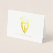 Carte Dorée Costume d'or - Proposition de fabricant personnali (Devant)