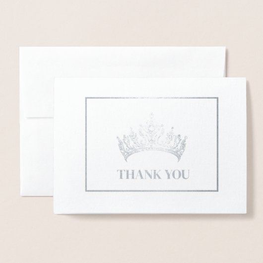 Carte Dorée Couronne (Devant avec enveloppe)