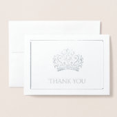 Carte Dorée Couronne (Devant avec enveloppe)