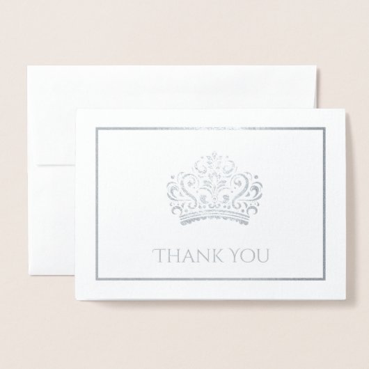 Carte Dorée Couronne (Devant avec enveloppe)