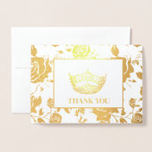 Carte Dorée Couronne (Devant avec enveloppe)