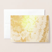 Carte Dorée Couronnes de fleurs indiennes (Devant avec enveloppe)