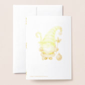 Carte Dorée Cozy Santa Christmas Foil Card (Derrière avec enveloppe)