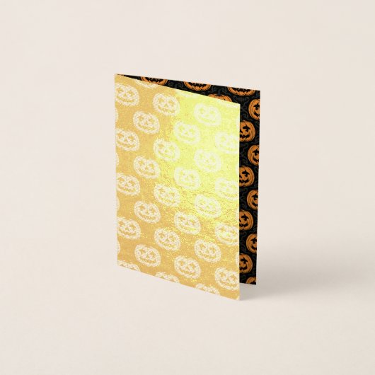 Carte Dorée Crâne de citrouille (Devant)