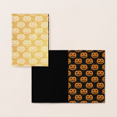 Carte Dorée Crâne de citrouille (Affichage)