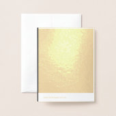 Carte Dorée Create Your Own dark gray Custom Design (Derrière avec enveloppe)