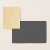 Carte Dorée Create Your Own dark gray Custom Design (Affichage)