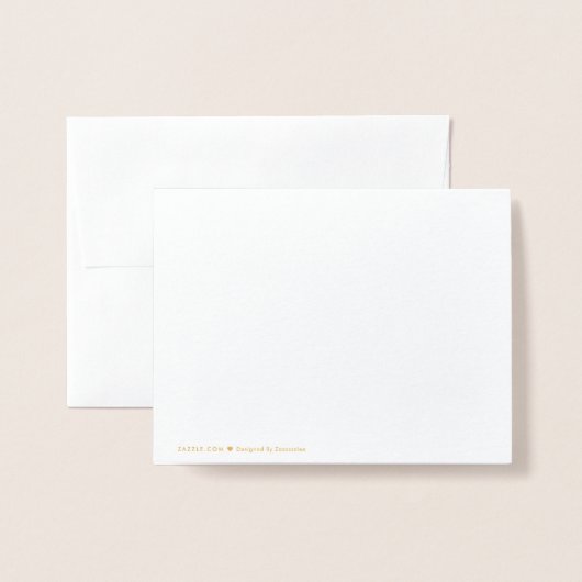 Carte Dorée Créez Votre Propre (Derrière avec enveloppe)