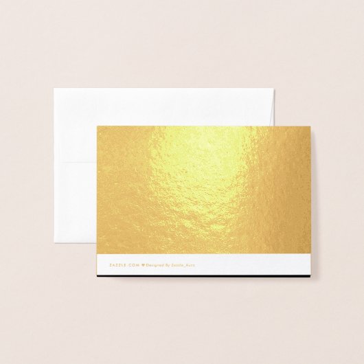 Carte Dorée Créez Votre Propre (Derrière avec enveloppe)