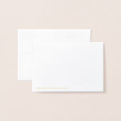 Carte Dorée Créez Votre Propre (Derrière avec enveloppe)