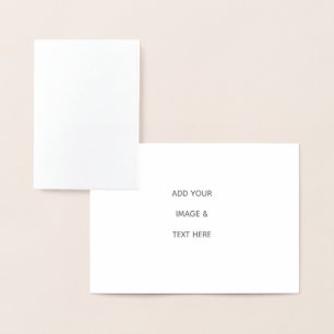 Carte Dorée Créez Votre Propre blanc