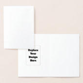 Carte Dorée Créez votre propre blanc  (Affichage)