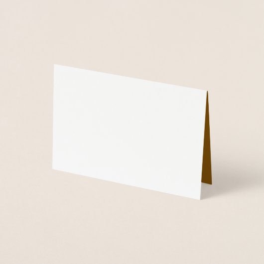 Carte Dorée Créez Votre Propre Brun (Devant)