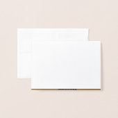 Carte Dorée Créez Votre Propre Brun (Devant avec enveloppe)