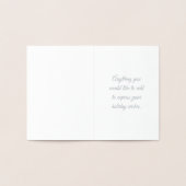 Carte Dorée Créez votre propre flocon de neige en feuille d'ar (Intérieur)