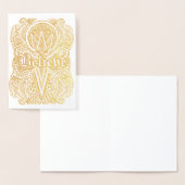 Carte Dorée Croire - Citation de déclaration positive (Affichage)