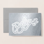 Carte Dorée Croire le slogan graphique (Devant avec enveloppe)